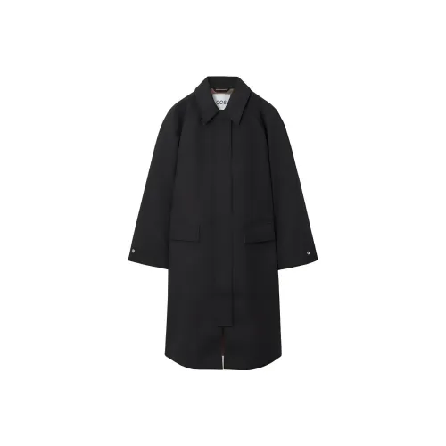 COS Тренчкот Женские Темно-синий CAMEL