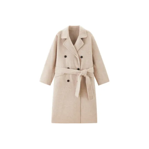 LEDIN Куртка Женская Теплая Бежевая Коричневая