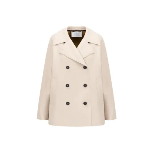 HARRIS WHARF LONDON Пальто Женское Бежевое