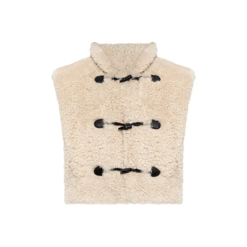 ISABEL MARANT ETOILE FW24 Жилет Женский Светлый Бежевый
