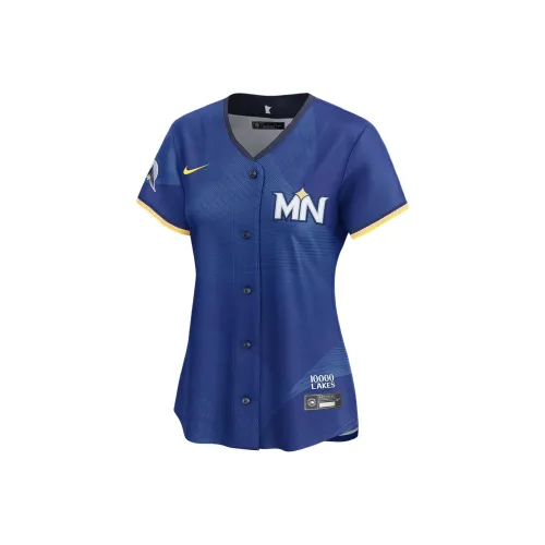 Nike x MLB Minnesota Twins Городской Connect Бейсбольная куртка Женская Королевский синий