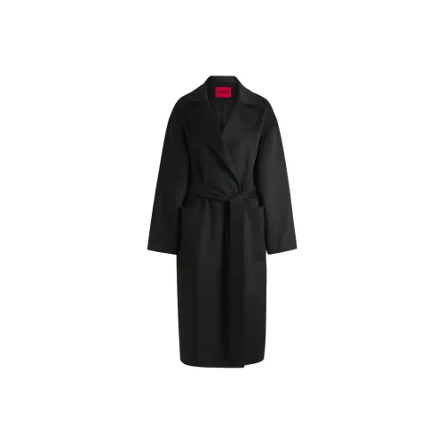 HUGO BOSS Черное Женское Пальто