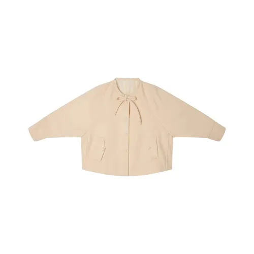 IDLE SOUL Бархат Feel Пальто Женские Custard