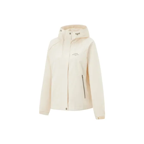 LINING Lotus Leaf Тренчкот Женский Лебедино-Белый