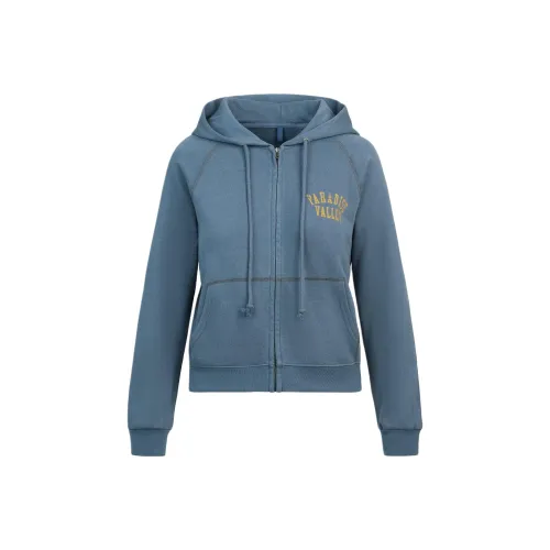 SKIMS SS25 Легкий флис ZIP UP худи Women's Port Blue