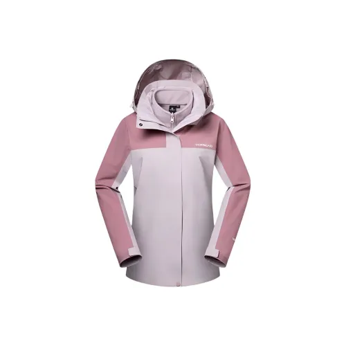 TOREAD Водонепроницаемый и Ветрозащитный для сохранения тепла Ветровка Женская Керамическая плитка Розовый Рассветно-розовый