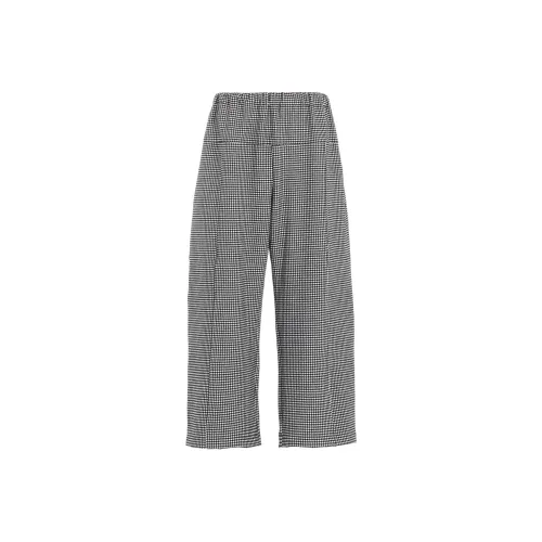 Yohji Yamamoto Черный Белый Женские Повседневные Штаны