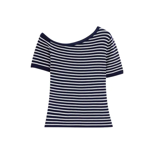 Love to serve Сине-белые полоски Женская трикотажная одежда