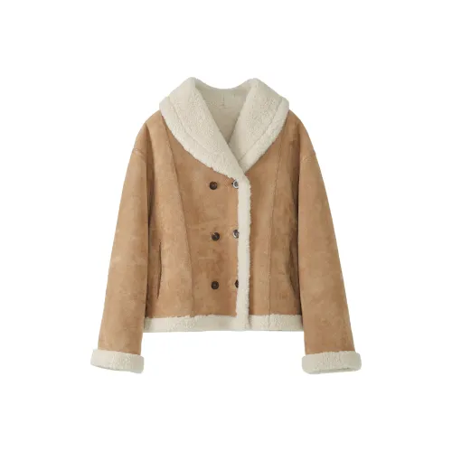 Fstudio Velvet Feel Coat Women's Khaki
