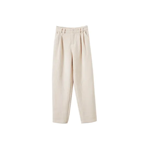 XIANGYING Повседневные брюки Женские Бежевые