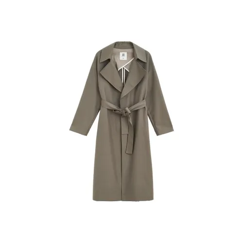 Journey Originals Тренчкот Женский Оливково-Серый