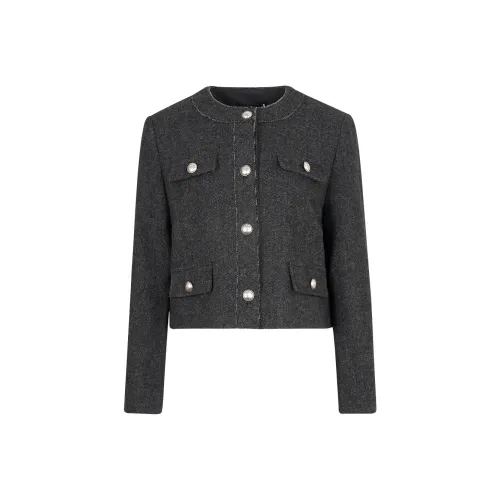 JESSYLINE Cropped Coat Women's Photinia Gray