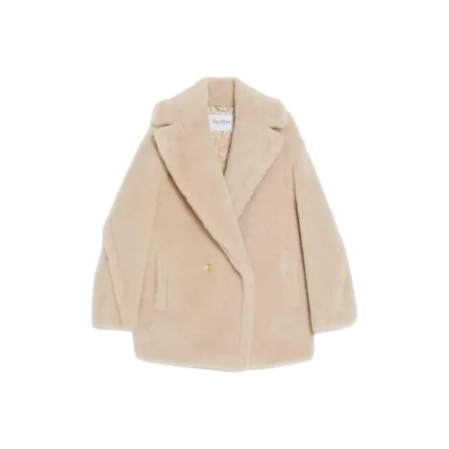 MaxMara Вельвет Feel Пальто Женское Песочный