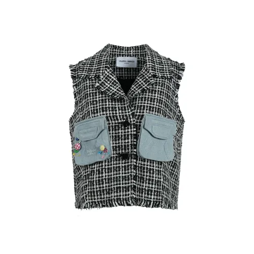 Valeria Obbaco Черно-белая панда Женские жилеты