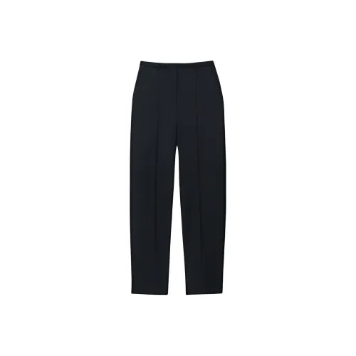 Брюки Alexander Wang с низким поясом укороченные из смесовой шерсти повседневные женские черные