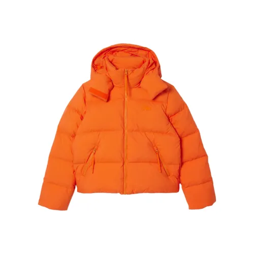 LACOSTE Пуховая куртка Женская Оранжевая