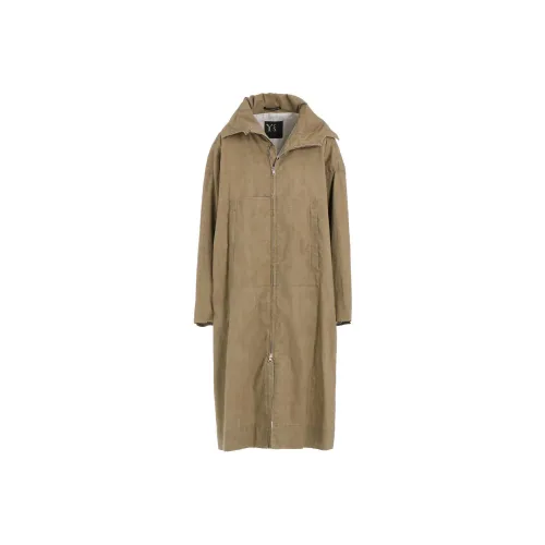 Yohji Yamamoto Y'S SS25 Тренчкот Женский Светлый Умбра