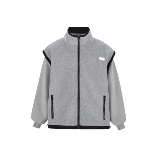 SYEEE WITH U Бархат Feel Пальто Женское Серое