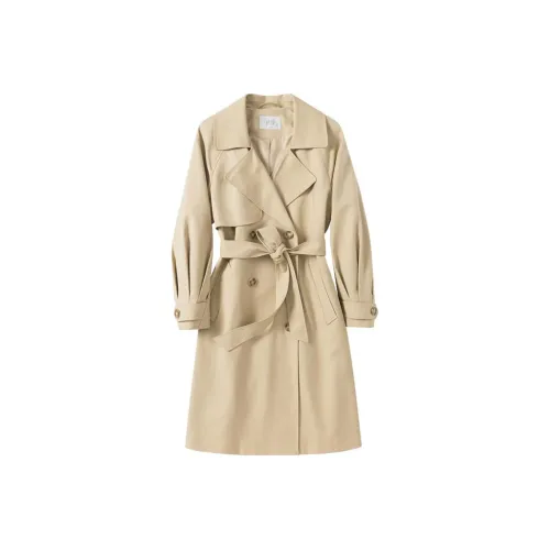 XIANGYING Тренчкот Женский Хаки