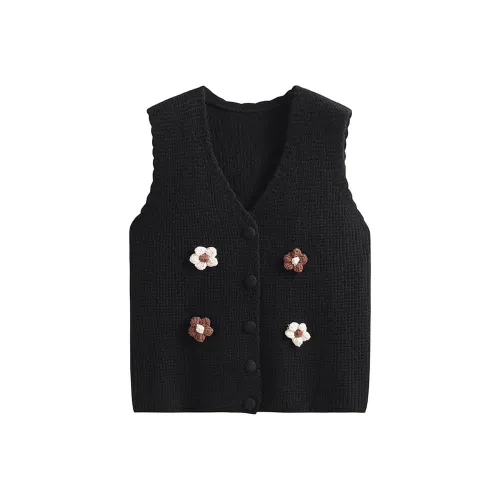 Ya Sheep People Жилет Женские Черный