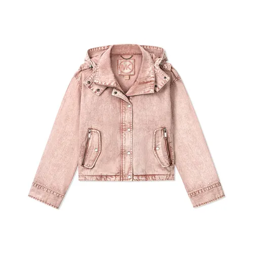 MICHAEL KORS FW24 Denim Jacket Women's Light Brick Red