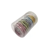 Рибанная резинка для волос - Светлый цвет, серия (1 коробка, примерно 50 шт)