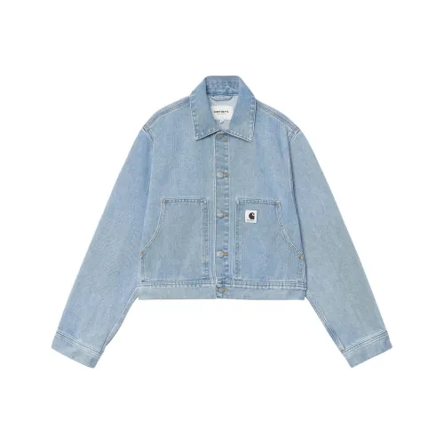 Carhartt WIP SS25 Denim Jacket Women's Blue Кархартт WIP SS25 Деним Куртка Женская Синяя