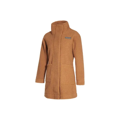 Columbia PANORAMATM Длинная куртка из бархата Feel Пальто Женское Оранжевое