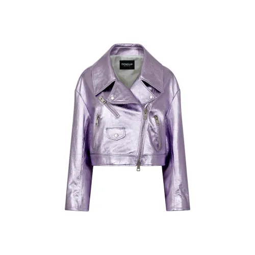 Dondup Фиолетовые Женские Кожаные Куртки