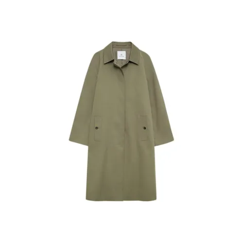 Anine Bing SS25 Тренчкот Женский Оливковый
