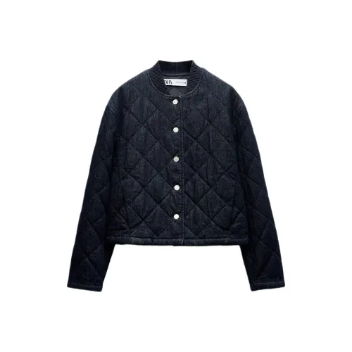 ZARA Синие Женские Объёмные Куртки (Пуфы)