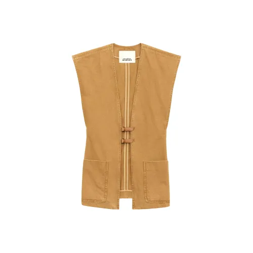 ISABEL MARANT SS25 Жилет Женские Верблюжий Коричневый