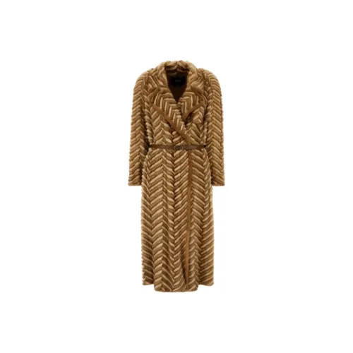 FENDI Желтое Женское Пальто