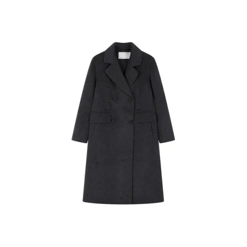 IHIMI Пальто Женское Угольный Серый