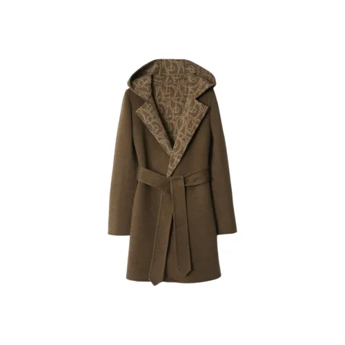 Burberry SS25 Пальто Женское Темно-Коричневый