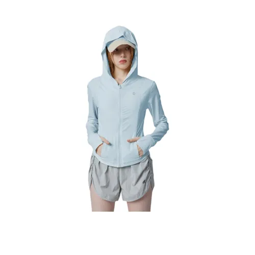 GUUKA TECH Тренчкот Женский Небесно-Синий