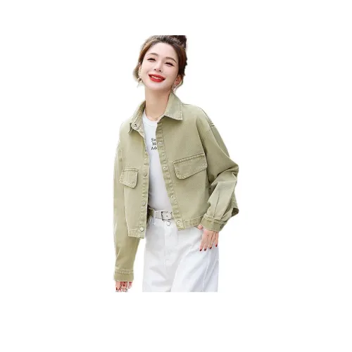 XIAOJUCHUANLI Джинсовая куртка Женская