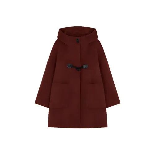 XWI Женское пальто бордового цвета