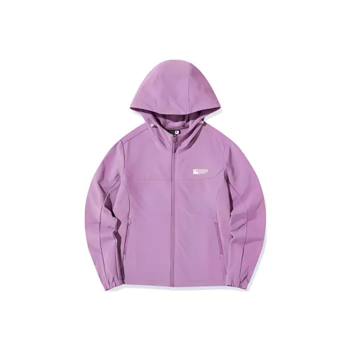 QIAODAN Тренчкот Женский Розовый Фиолетовый