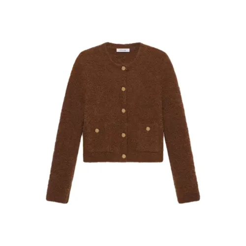 Рамка FW24 бархат Feel пальто женское коричневый