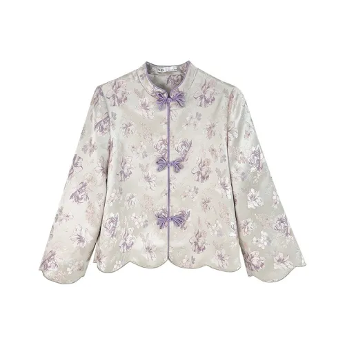 JK JS Cropped Coat Women's Hyacinth Purple