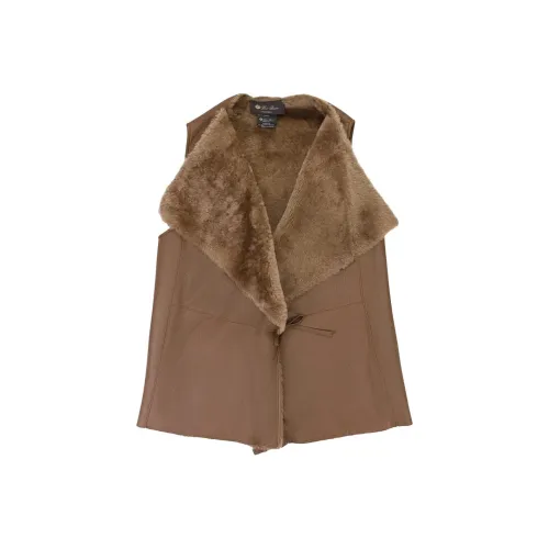 Loro Piana SS25 Жилет Женские Каштаново-коричневый