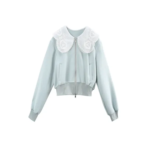 A paradise for awakening Укороченное пальто женское синее