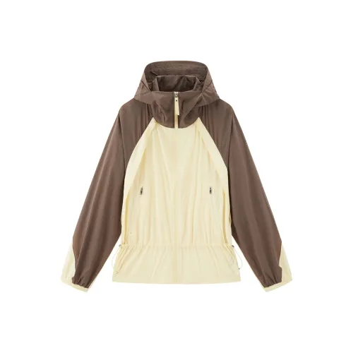 PEACEBIRD Cropped Jacket Women's Brown