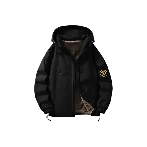 KRISTALIA Хлопковый пуховик унисекс черного цвета