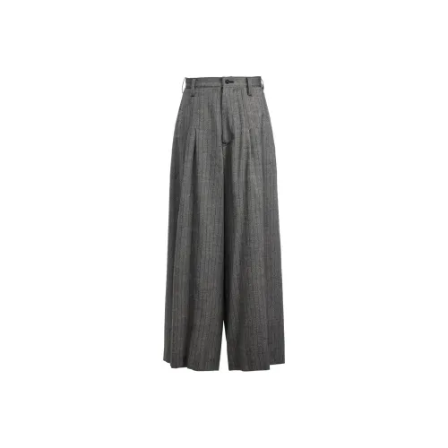 Yohji Yamamoto Серые Женские Повседневные Брюки
