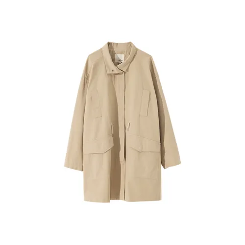 ZIMO Бежевый Женский Тренч