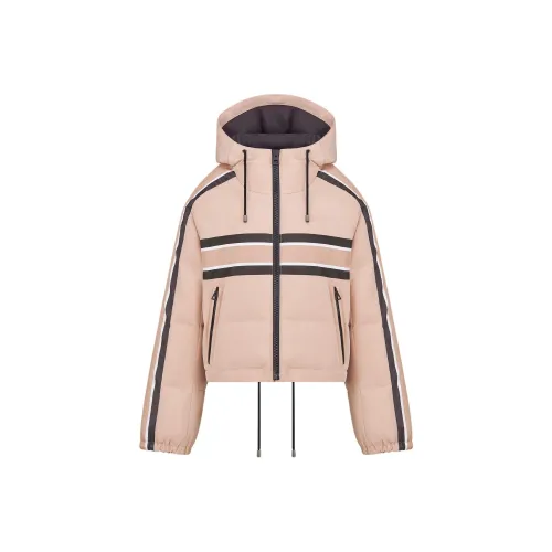 DIOR Dioralps FW24 Хлопковый пуховик Женский Розовый