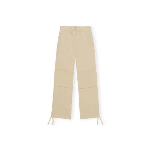 Ganni SS23 Vacation Shop Series Светлый хаки Женские Повседневные Брюки