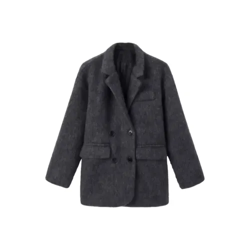 ABBY GODDESS Маленький Длинный Плюшевый Искусственный мех Пальто Зимний Женские